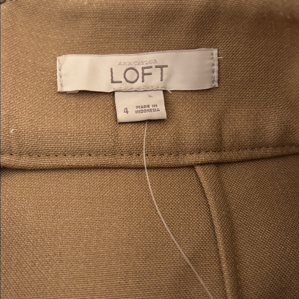 Loft Camel Pencil Skirt Size 4 - Picture 6 of 7